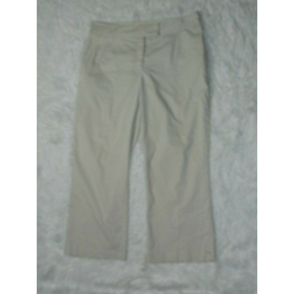Nike Golf Dri Fit Pants Size 10 Beige Cropped Capri Pockets Stretch Women's
